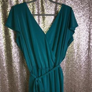 Ava & Viv High Low Fit & Flare Wrap Dress